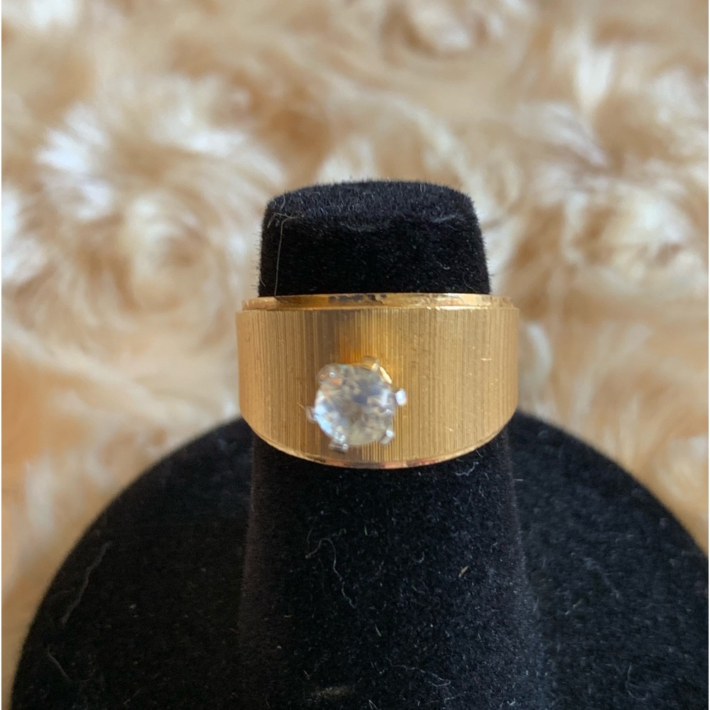 Joseph Esposito 18 HGE Brushed Gold Ring Size 3 1/2